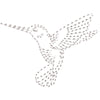 Humming Bird Logo digitized embroidery design