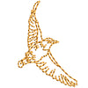 Realistic Bird digitized embroidery design