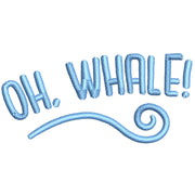 OH Whale digitized embroidery design