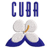 Cuba Flower digitized embroidery design