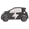 Electric Car digitized embroidery design