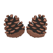 Pine Cones digitized embroidery design