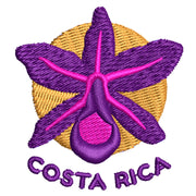 Costa Rica Flower digitized embroidery design