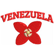 Venezuela Flower digitized embroidery design