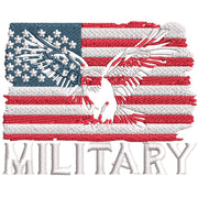 Military Flag digitized embroidery design