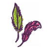 Mardi Feathers digitized embroidery design