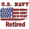 Navy Anchor Veteran digitized embroidery design