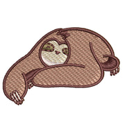 Sloth digitized embroidery design