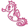 Sea Horse digitized embroidery design