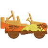 Safari Car digitized embroidery design