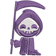 Grim Reaper Logo digitized embroidery design