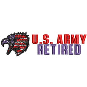 Army Retired digitized embroidery design