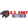 Army Retired digitized embroidery design