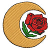 Moon Rose digitized embroidery design