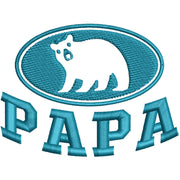 Bear Papa digitized embroidery design