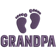 Grandpa with Feet digitized embroidery design