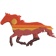 Sunset Horse digitized embroidery design