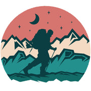 Hiking In The Mountains dtg printing design