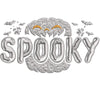 Spooky digitized embroidery design