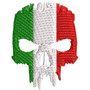 Italy Skull digitized embroidery design