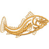 Cod Fish digitized embroidery design