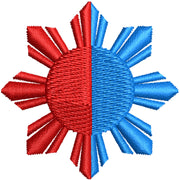 Philippines Sun Symbol digitized embroidery design