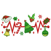 Christmas Decorations with Eletocardiography