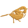 Golden Bird digitized embroidery design