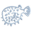 Puffer Fish digitized embroidery design