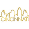 Cincinnati Skyline digitized embroidery design