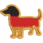 German Daschund Dog digitized embroidery design