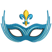 Mardi Gras Blue Mask Design