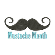 Mustache Month Logo