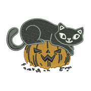 Cat on Pumpkin Logo