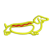 Cute Dachshund Outline Logo