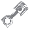 Grey Motor Piston Symbol