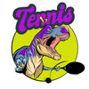 Purple Tennis T-Rex Dinosaur