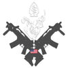 White Grey Special Forces Skull Crest