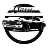 Black Classic Muscle Car