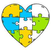 Light Autism Heart Puzzle