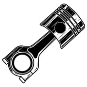 Black Motor Piston Symbol