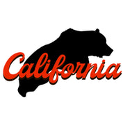 Black Red California Bear