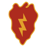 Red Gold Army 25th Infantry Division Insignia