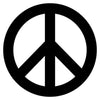 Black Peace Circle Sign