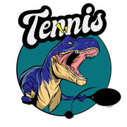 White Tennis T-Rex Dinosaur