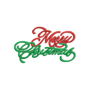 Wording of Merry Christmas Calligraphy