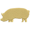 Vintage Pork Logo digitized embroidery design