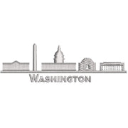 Washington digitized embroidery design