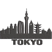 Tokyo digitized embroidery design