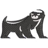 Honey Badger digitized embroidery design